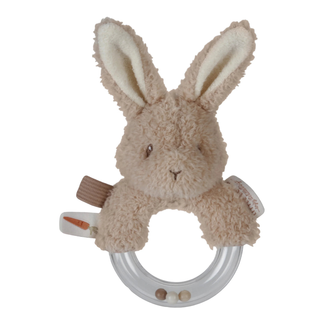 Little Dutch - Ring Rattle - Baby Bunny - Mabel & Fox