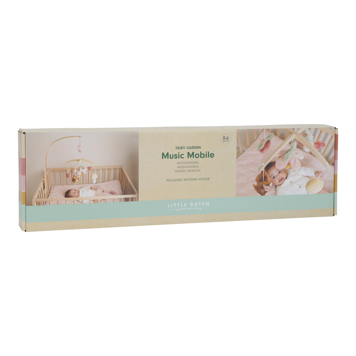 Sample Sale (Damaged Packaging) - Little Dutch - Wooden Music Mobile - Fairy Garden - Mabel & Fox