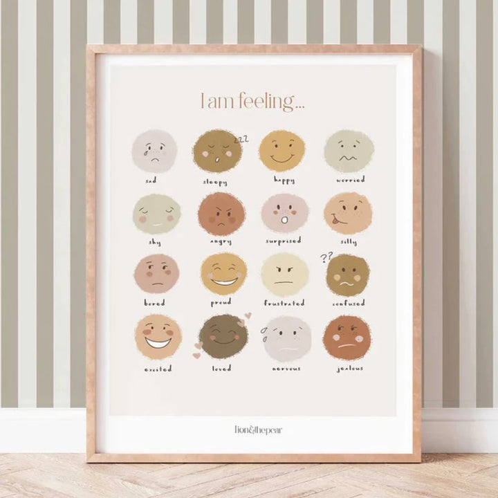 Lion & The Pear - Hand-Illustrated Print - Feelings - Mabel & Fox