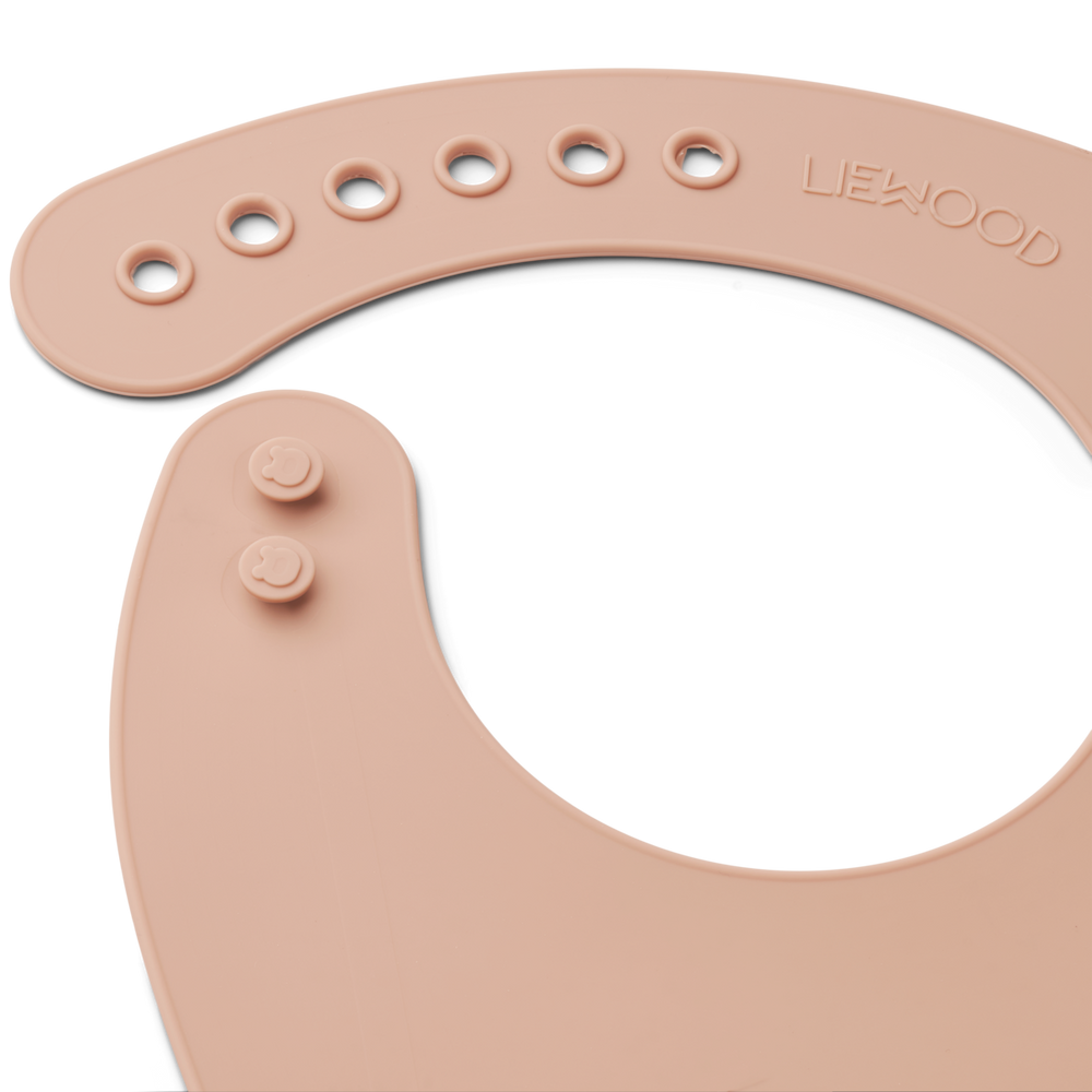 Liewood - Tilda Silicone Bib - Cat Rose (2 Pack) - Mabel & Fox