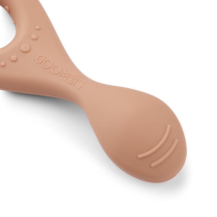 Liewood - Liva Silicone Spoon -Safari / Rose Multi Mix (4 Pack) - Mabel & Fox