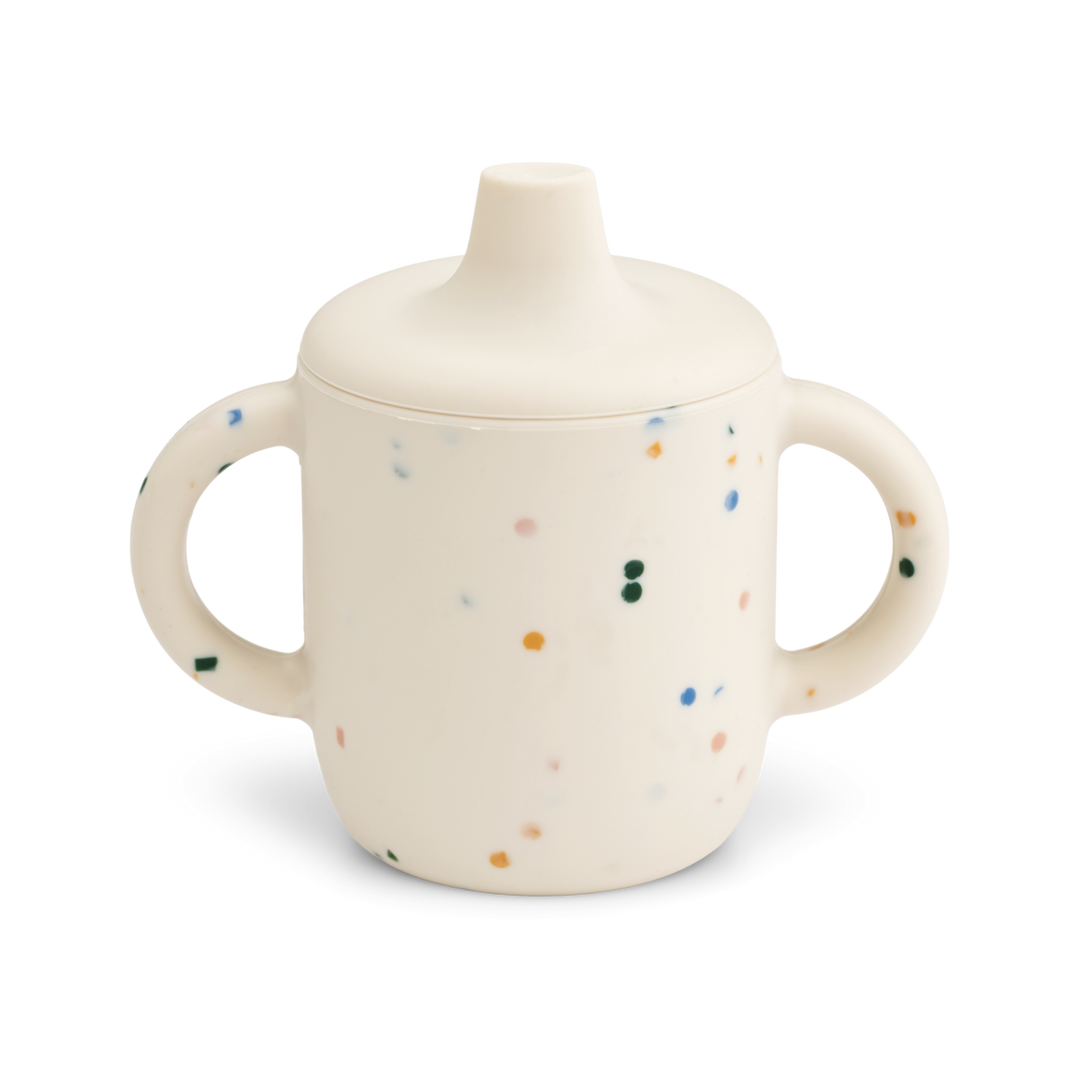 Liewood - Neil Sippy Cup - Splash Dots / Sea Shell - Mabel & Fox