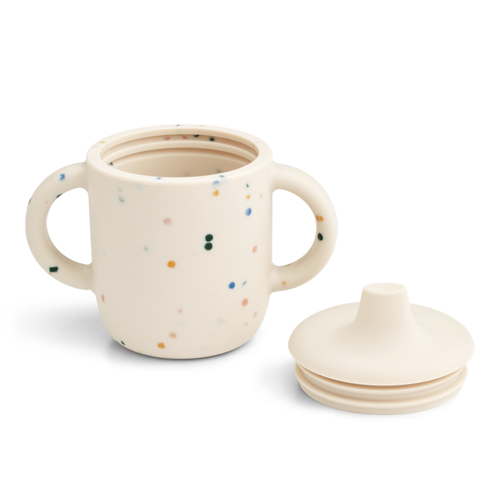 Liewood - Neil Sippy Cup - Splash Dots / Sea Shell - Mabel & Fox