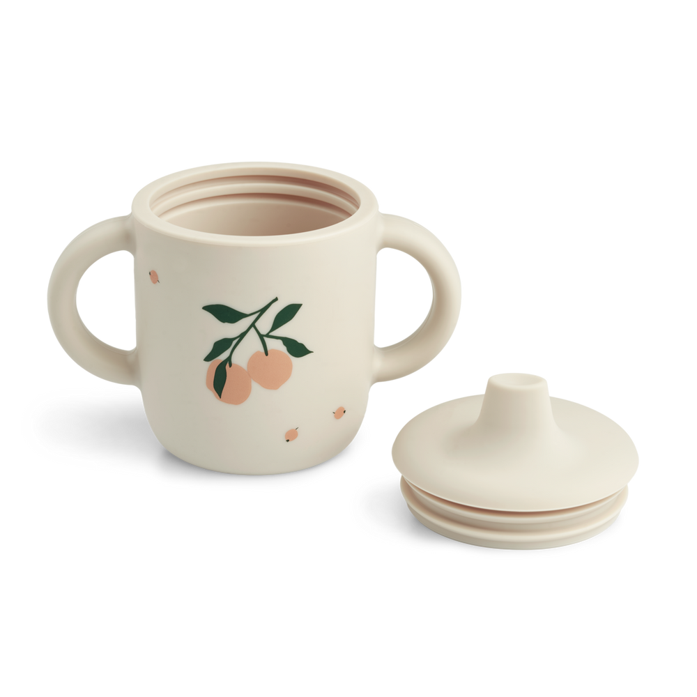 Liewood - Neil Sippy Cup - Peach / Sea Shell Mix - Mabel & Fox