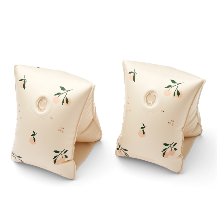 Liewood- Shirley Printed Arm Bands - Peach / Shell - Mabel & Fox