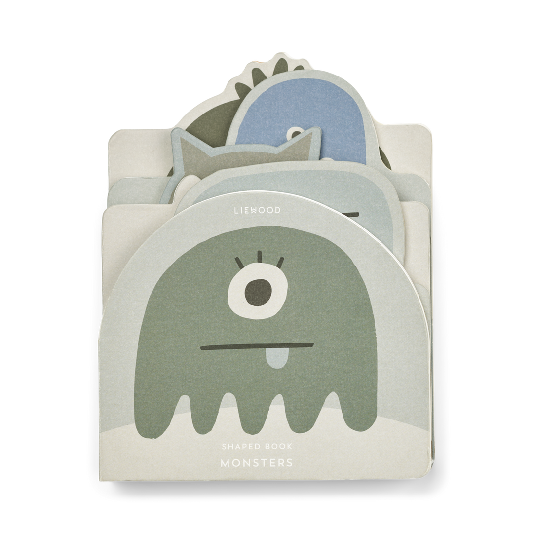 Liewood - Jade Special Shape Book - Monster / Mist - Mabel & Fox