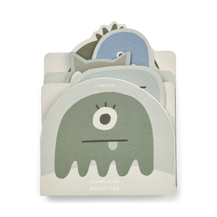 Liewood - Jade Special Shape Book - Monster / Mist - Mabel & Fox