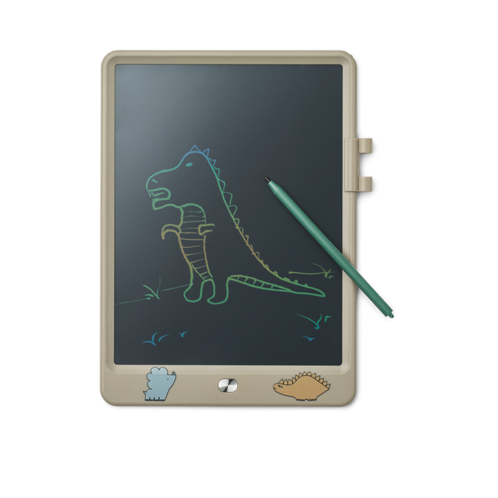 Liewood - Zora Magic LCD Drawing Board - Dinosaurs / Mist - Mabel & Fox