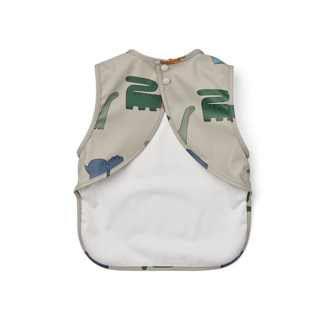 Liewood - Bria Bib - Dinosaurs / Mist - Mabel & Fox