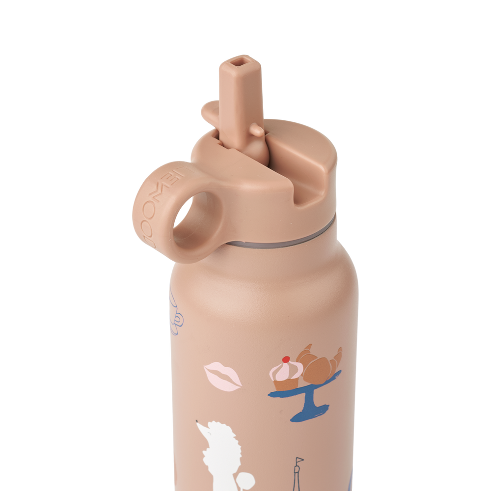 Liewood - Falk Water Bottle -Paris / Pale tuscany - Mabel & Fox