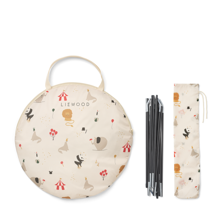 Liewood - Oaks Pop Up Playtent- Circus / Sandy - Mabel & Fox