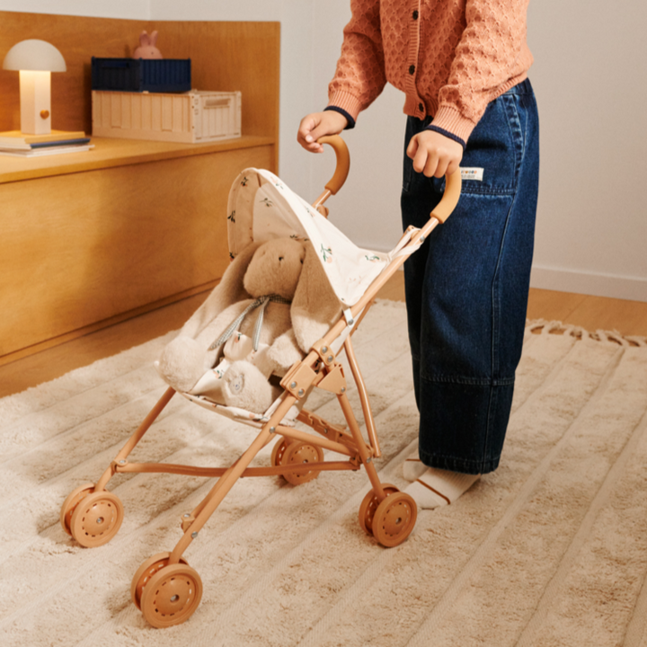 Liewood - Elsie Doll Stroller - Peach / Sea Shell - Mabel & Fox