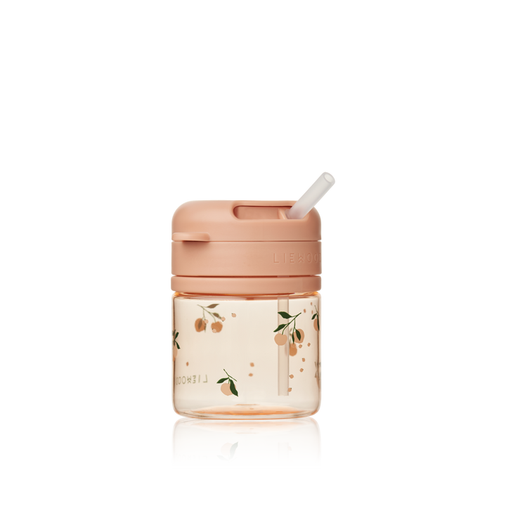 Liewood - Pavia Tritan Straw Cup - Peach / Sea Shell - Mabel & Fox