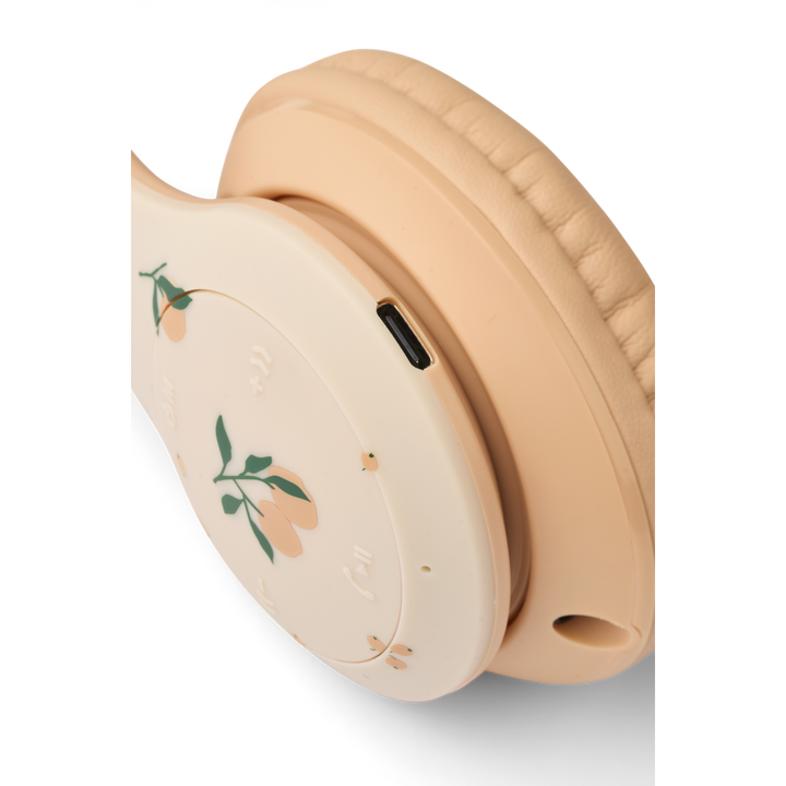 Liewood - Quinn Wireless Headphones - Peach / Sea Shell
