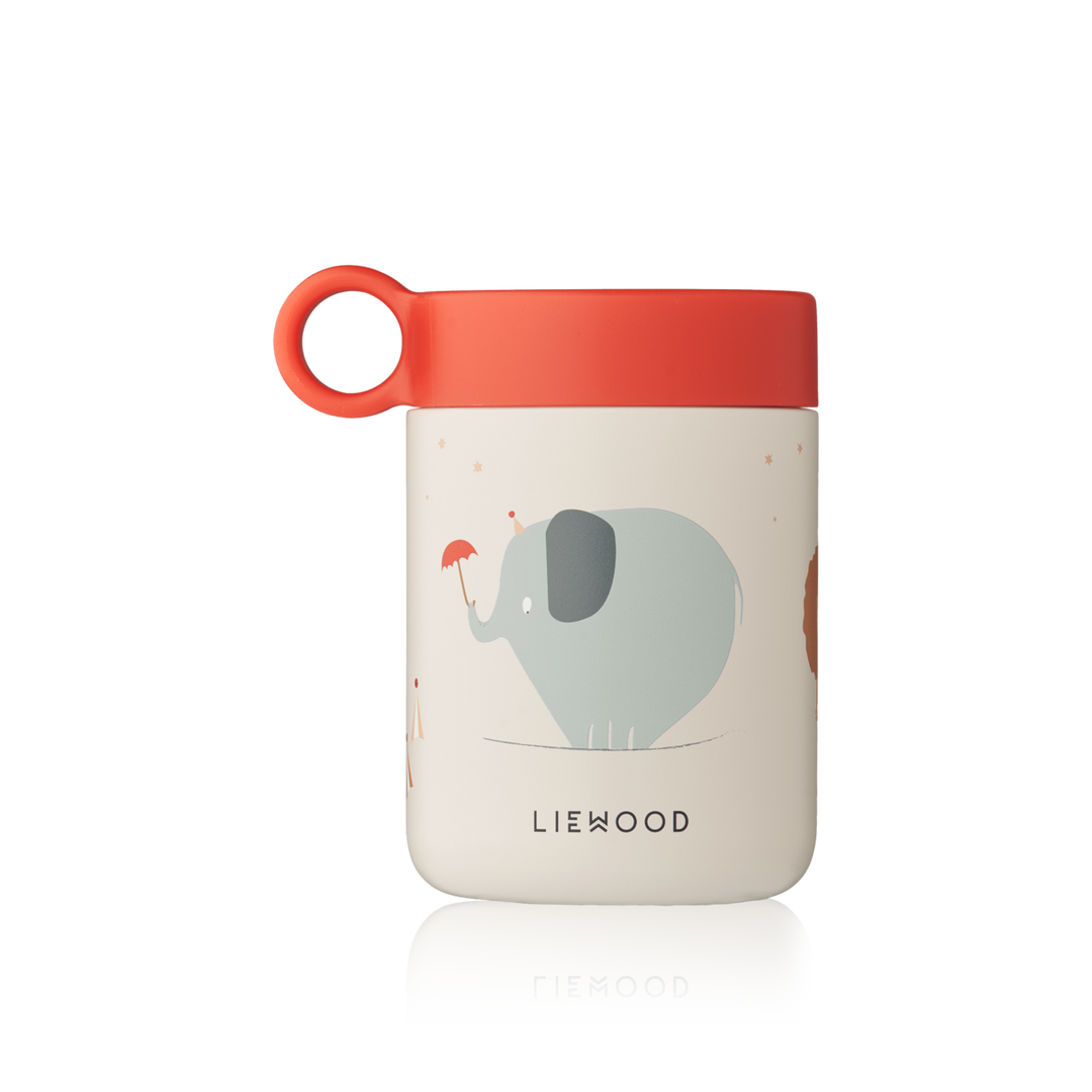Liewood - Kiani Printed Food Jar - Circus / Sandy - Mabel & Fox