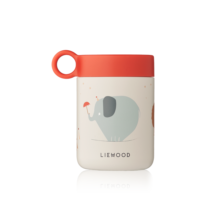 Liewood - Kiani Printed Food Jar - Circus / Sandy - Mabel & Fox