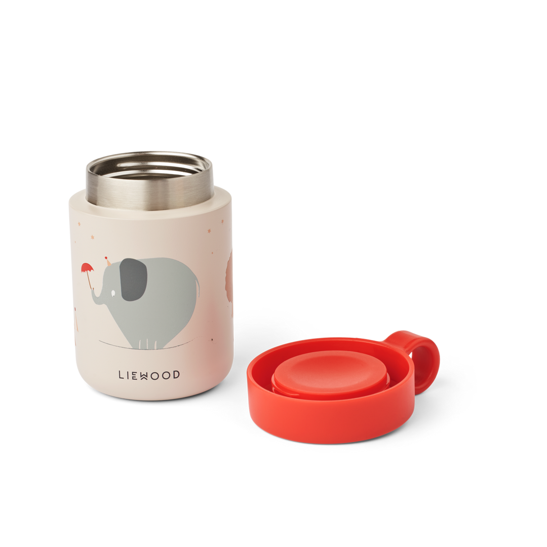 Liewood - Kiani Printed Food Jar - Circus / Sandy - Mabel & Fox