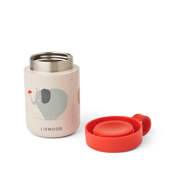 Liewood - Kiani Printed Food Jar - Circus / Sandy - Mabel & Fox