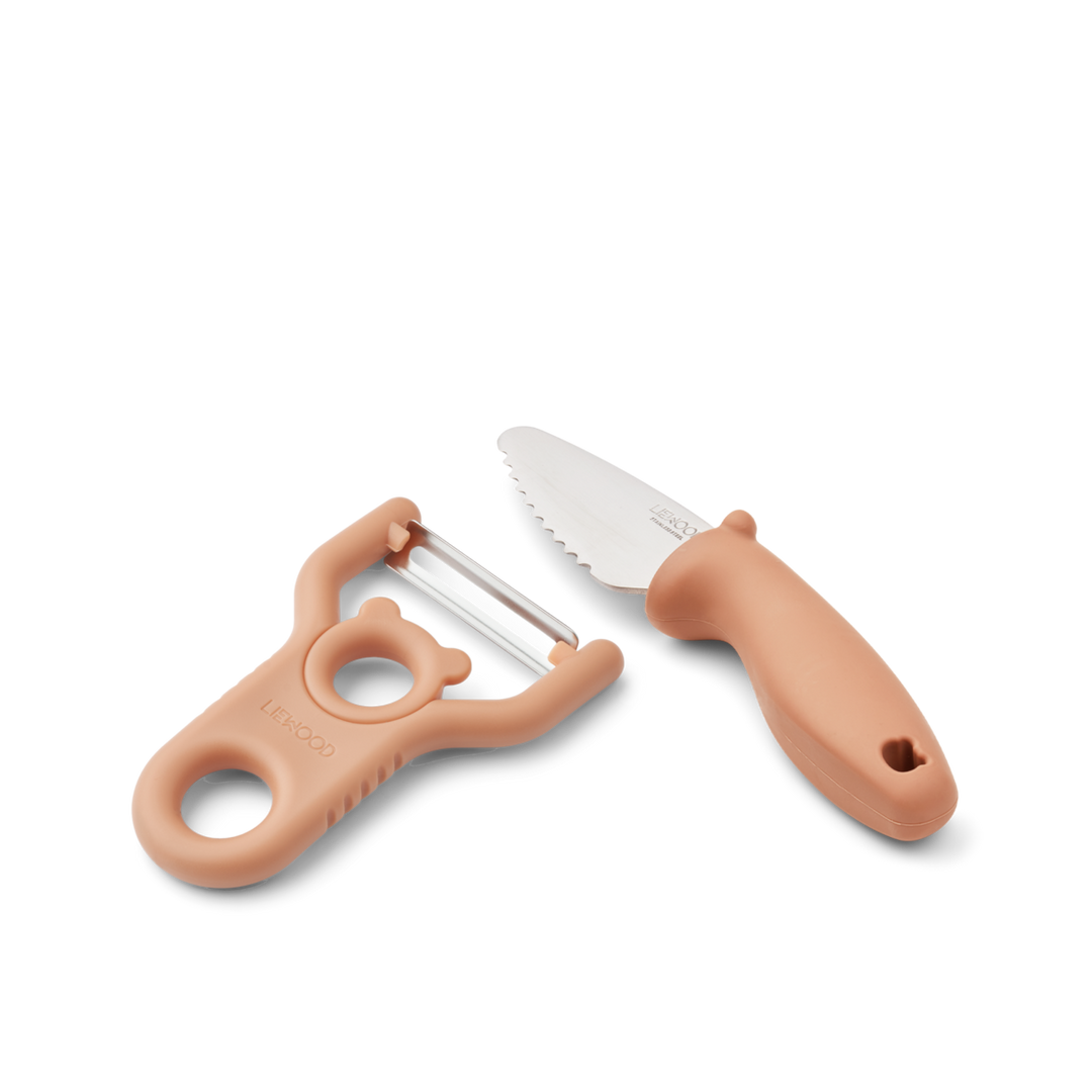 Liewood - Pertense Peeler & Knife Set - Tuscany Rose