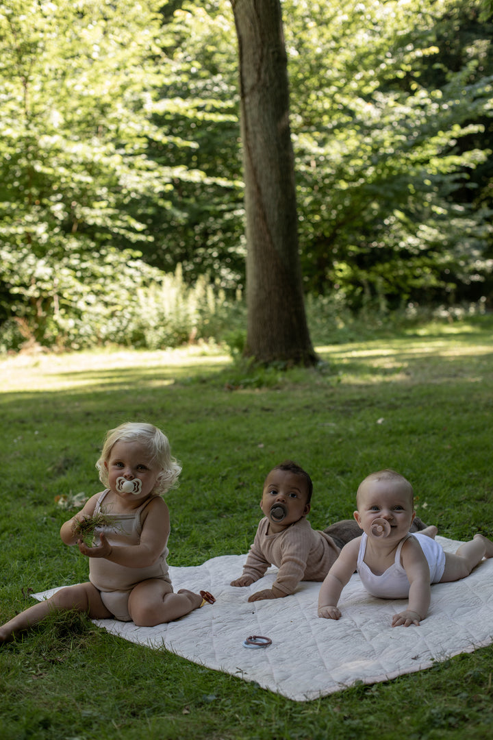 Bibs - Colour Pacifier - Ivory / Blush - Mabel & Fox