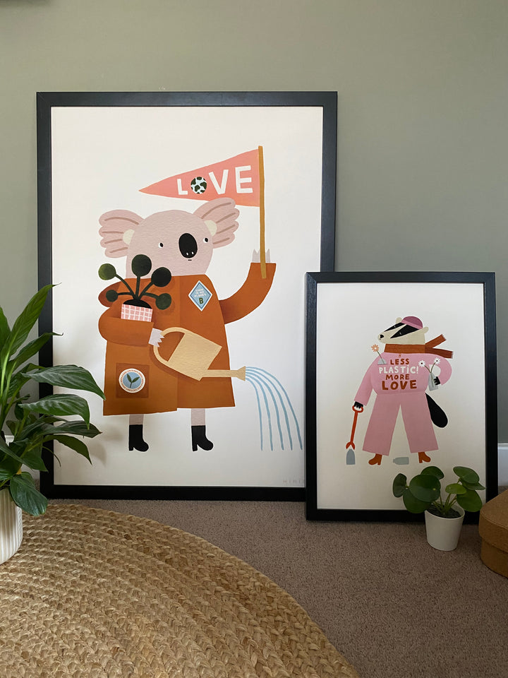 Minibeau - Art Print - Love Our Planet Koala