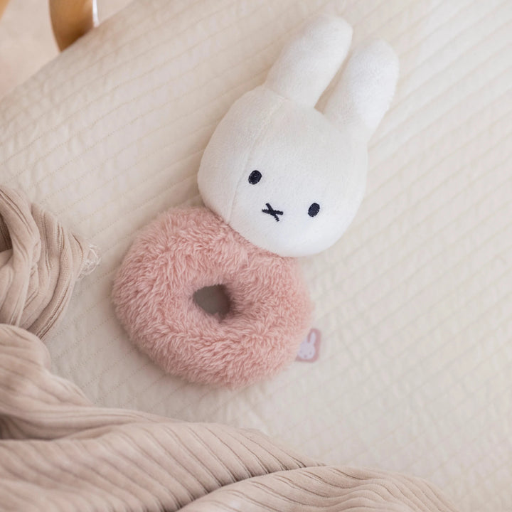 Miffy - Rattle - Fluffy Pink - Mabel & Fox