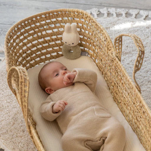 Miffy - Rattle - Fluffy Green Rattle - Mabel & Fox