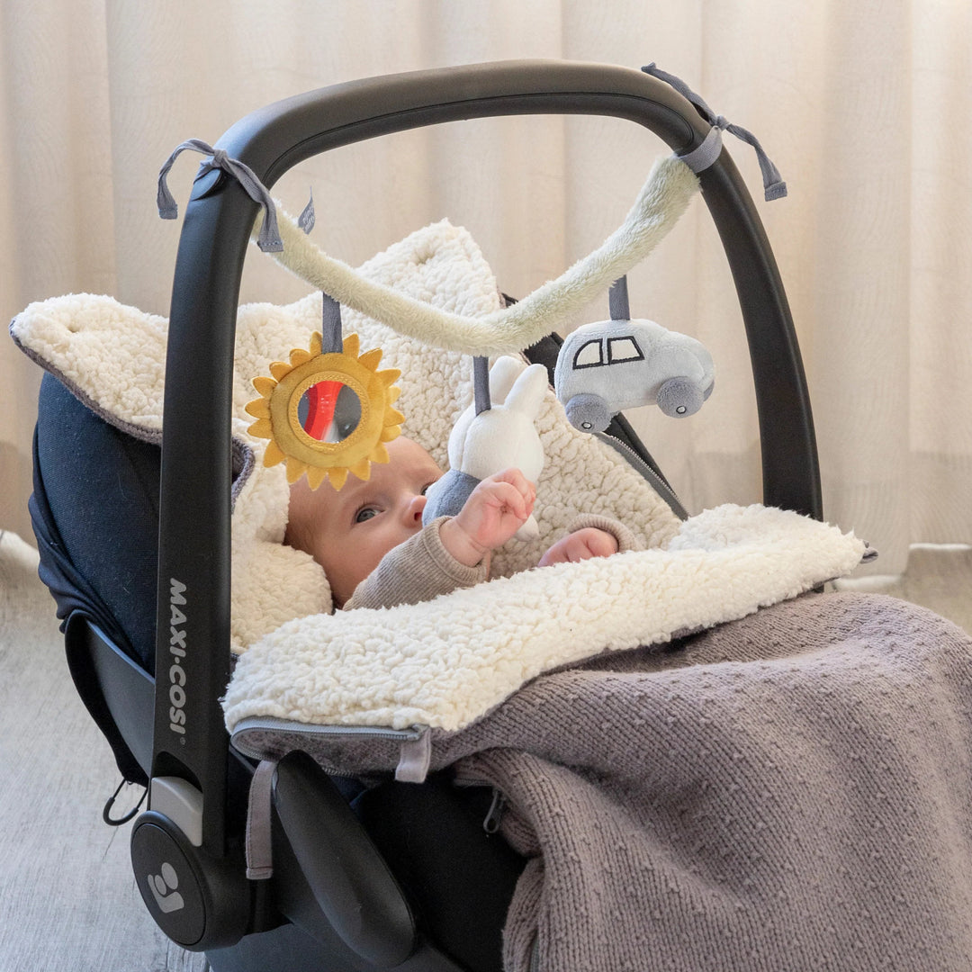Miffy - Car Seat Toy - Fluffy Blue - Mabel & Fox