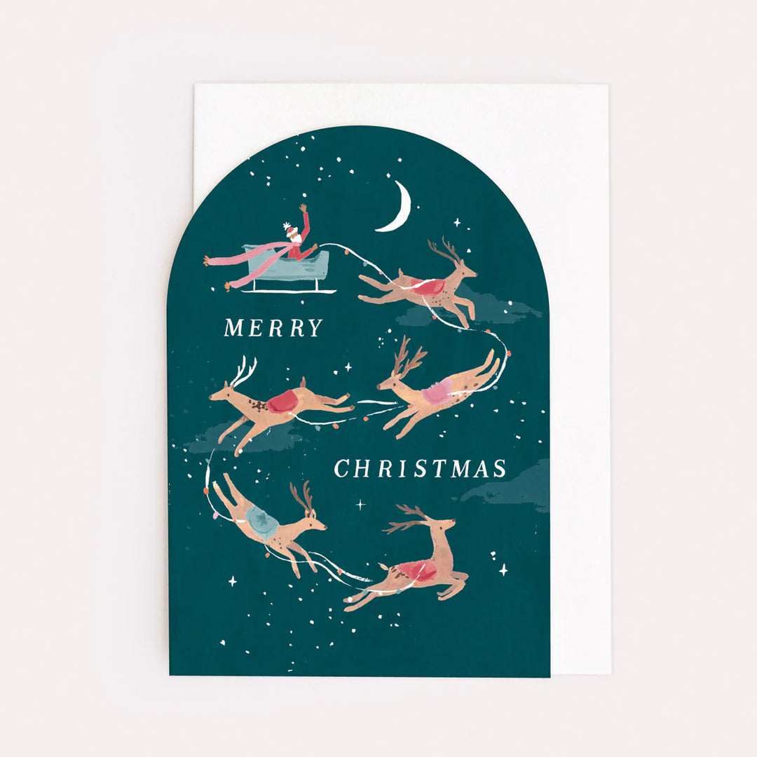 Sister Paper Co. - Christmas Card - Merry Christmas Reindeer - Mabel & Fox