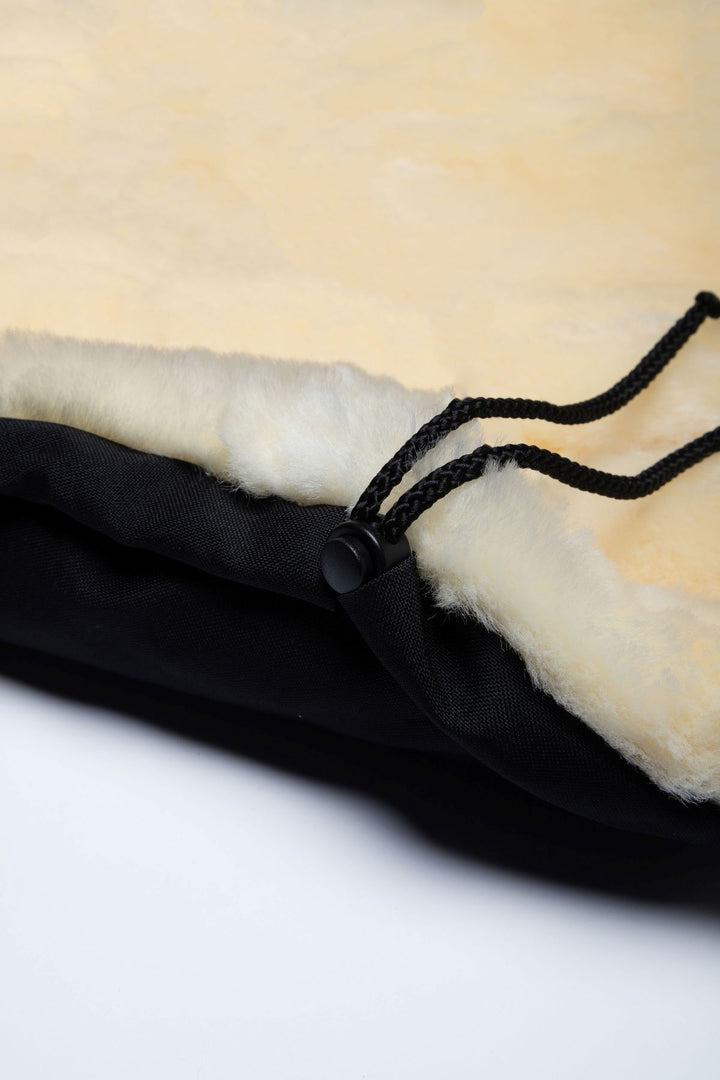 Naturally Sheepskins - Sheepskin Footmuff - Black - Mabel & Fox