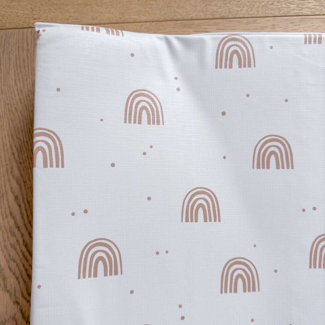 Mabel & Fox - Wedge Baby Changing Mat - Rainbows - Mabel & Fox