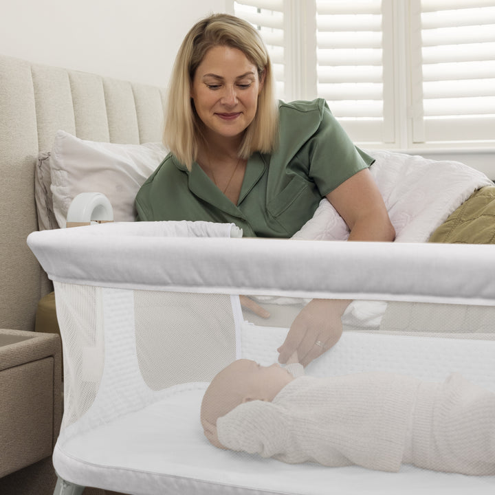 OBaby - Cloud Bedside Crib - Grey