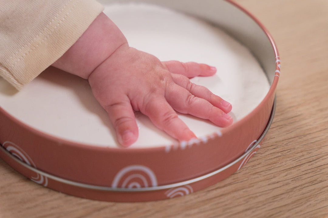 Petit Artichaut - Baby Imprint Round Box - Rainbow Terracotta - Mabel & Fox