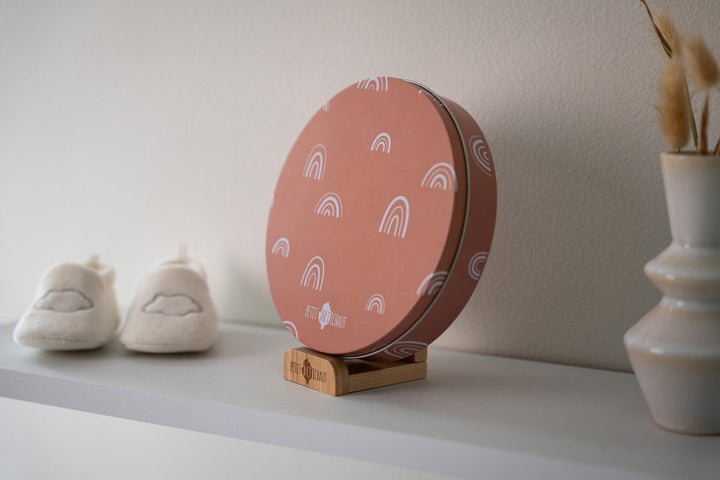 Petit Artichaut - Baby Imprint Round Box - Rainbow Terracotta - Mabel & Fox