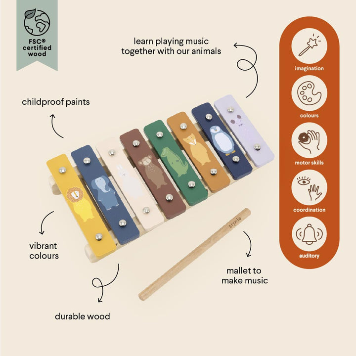Trixie - Wooden Xylophone- All Animals - Mabel & Fox
