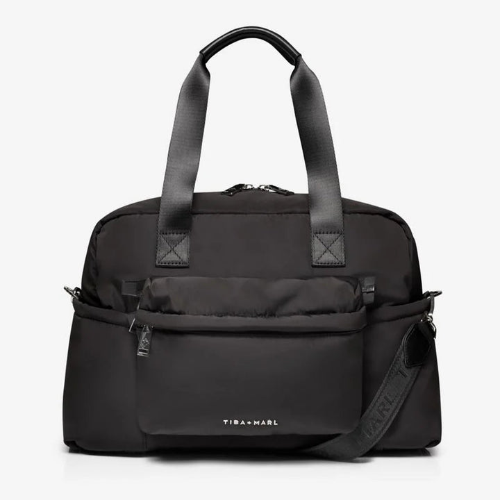 Tiba + Marl - Phoenix Eco Holdall Changing Bag - Black - Mabel & Fox