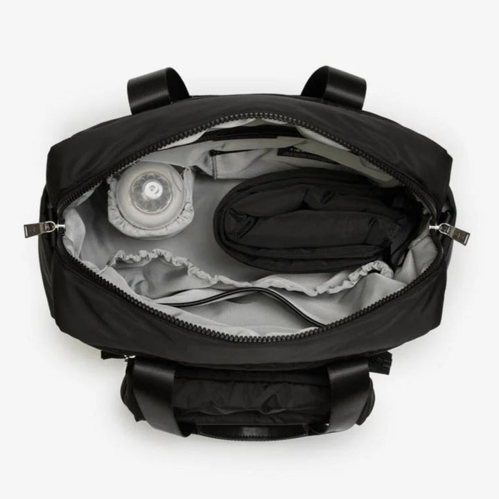 Tiba + Marl - Phoenix Eco Holdall Changing Bag - Black - Mabel & Fox