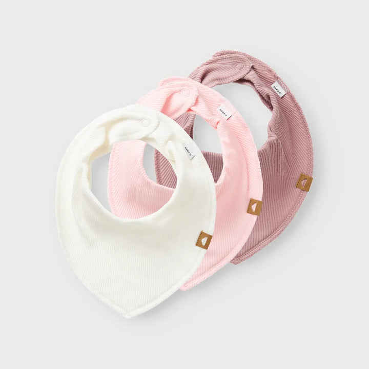 Name It - Scarf Bib - Pink (3 Pcs)