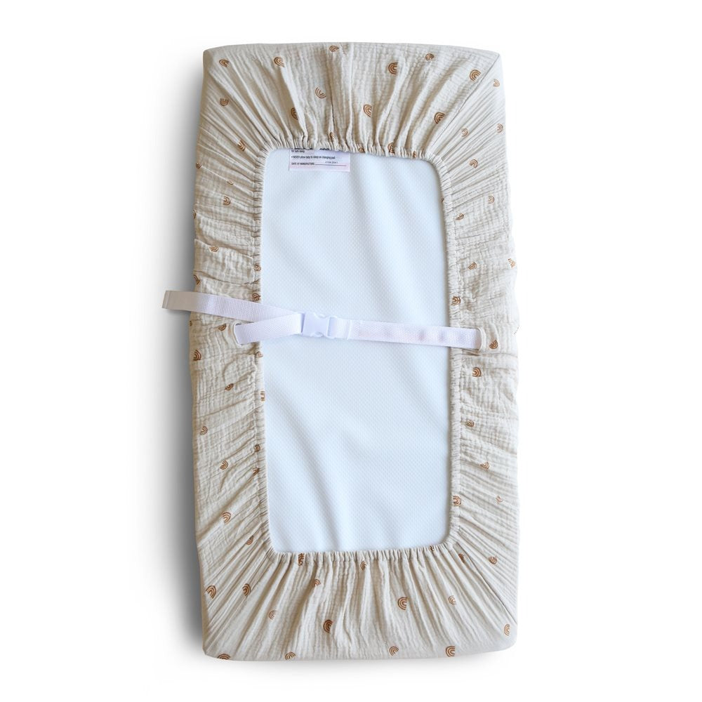 Mushie - Changing Pad Cover - Rainbow