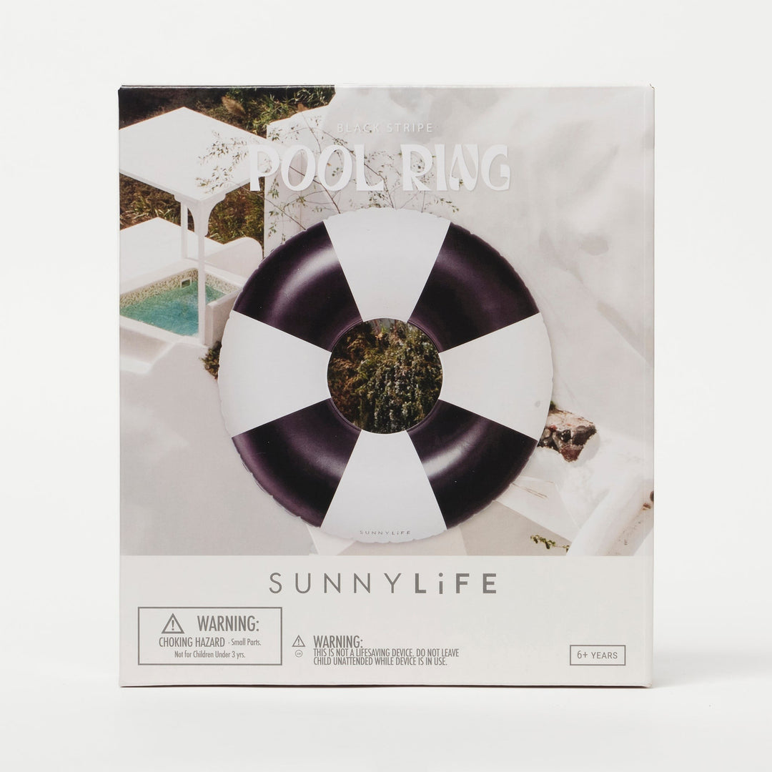 Sunnylife - Pool Ring - Black Stripe