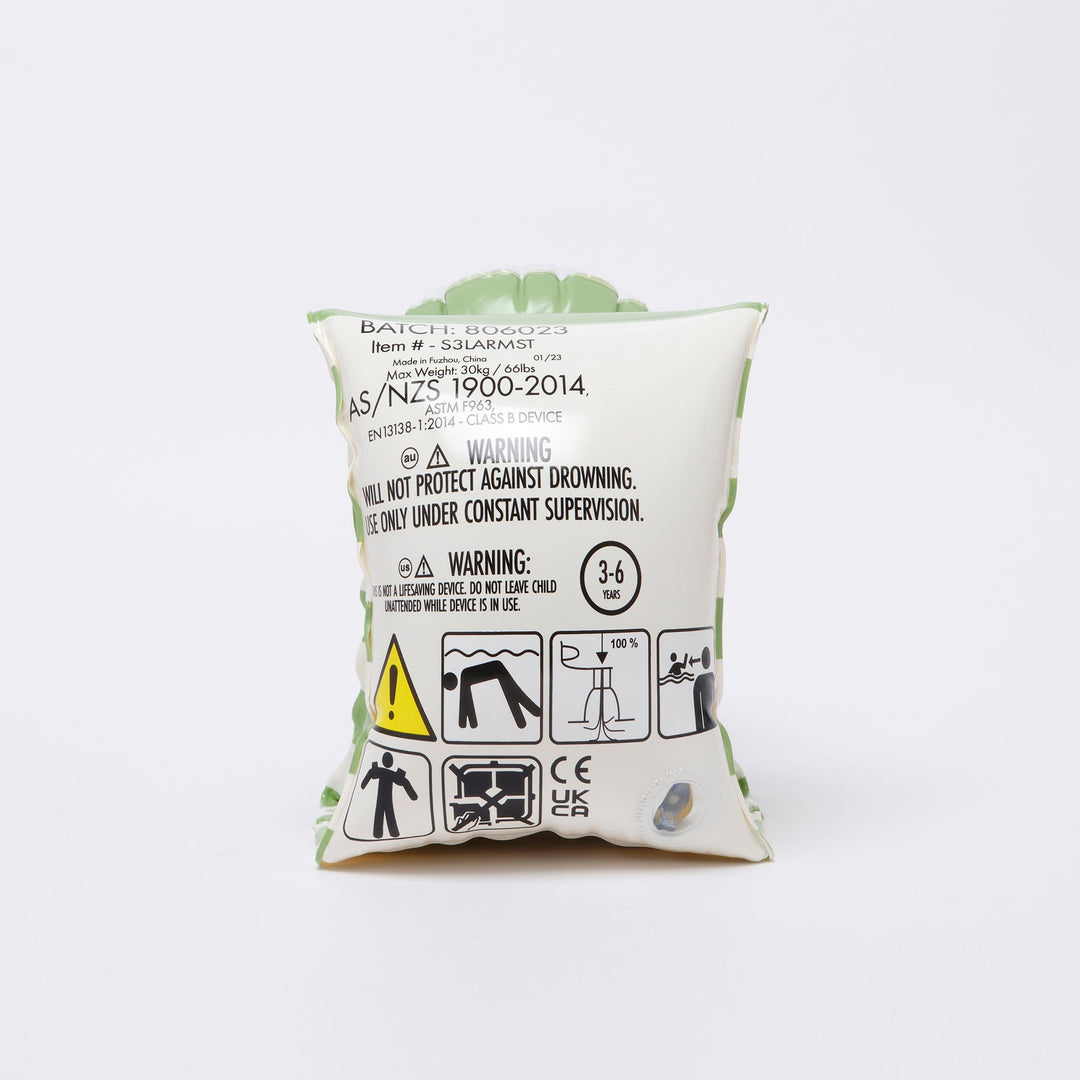 Sunnylife - Inflatable Arm Bands - Shark Tribe - Khaki