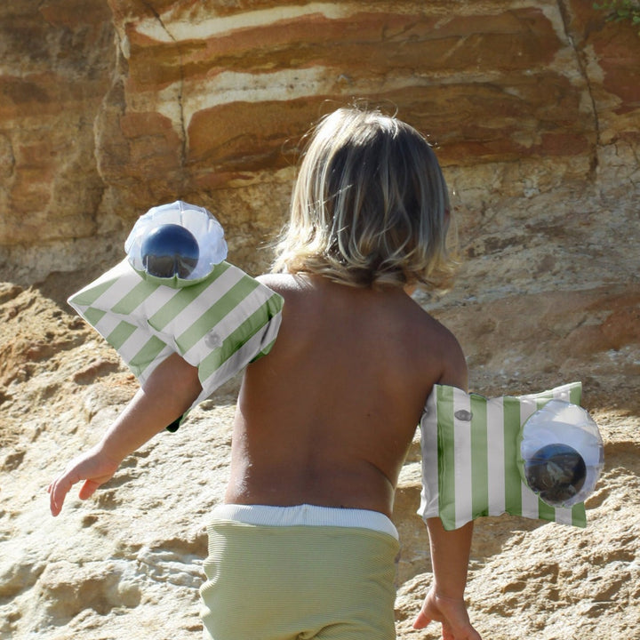 Sunnylife - Inflatable Arm Bands - Shark Tribe - Khaki