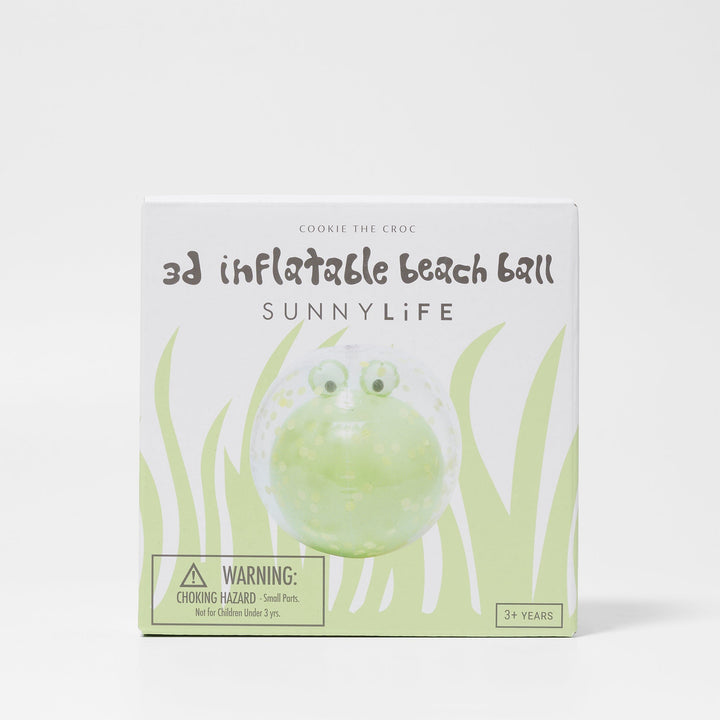 Sunnylife - 3D Inflatable Beach Ball - Cookie the Croc