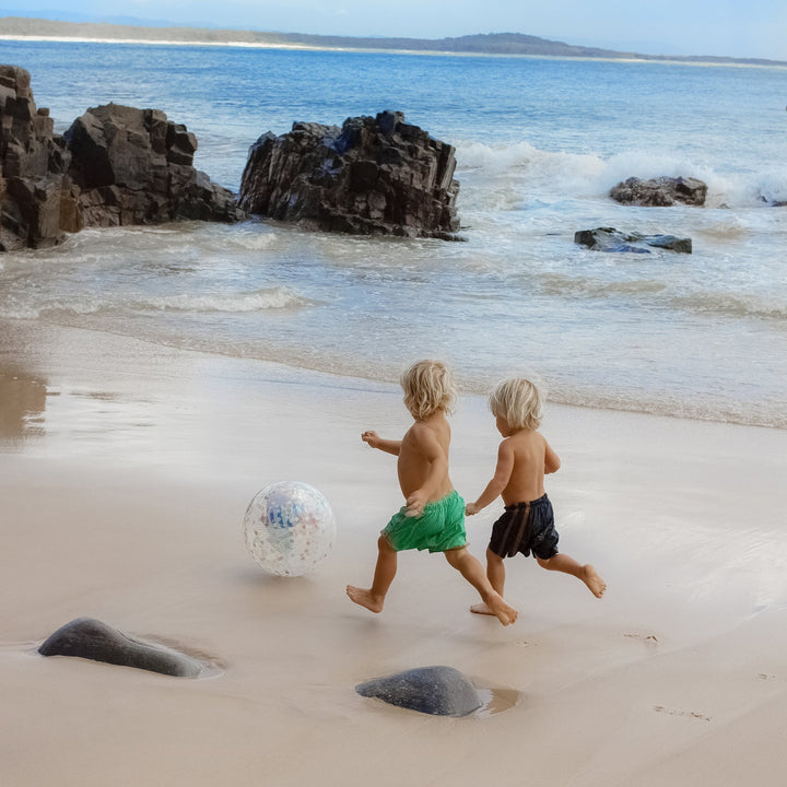 Sunnylife - 3D Inflatable Beach Ball - Sid The Seagull - Blue Stripe