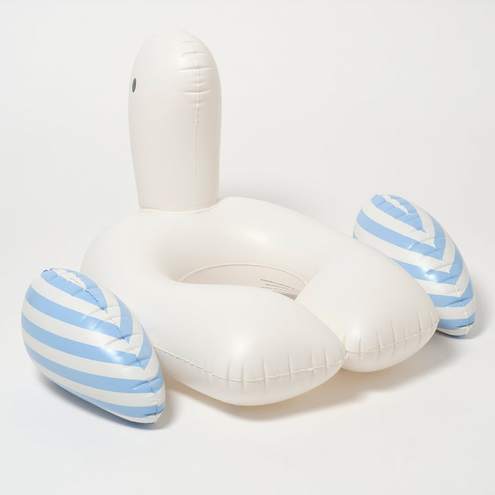 Sunnylife - Kids Pool Ring - Sid the Seagull - Blue Stripe