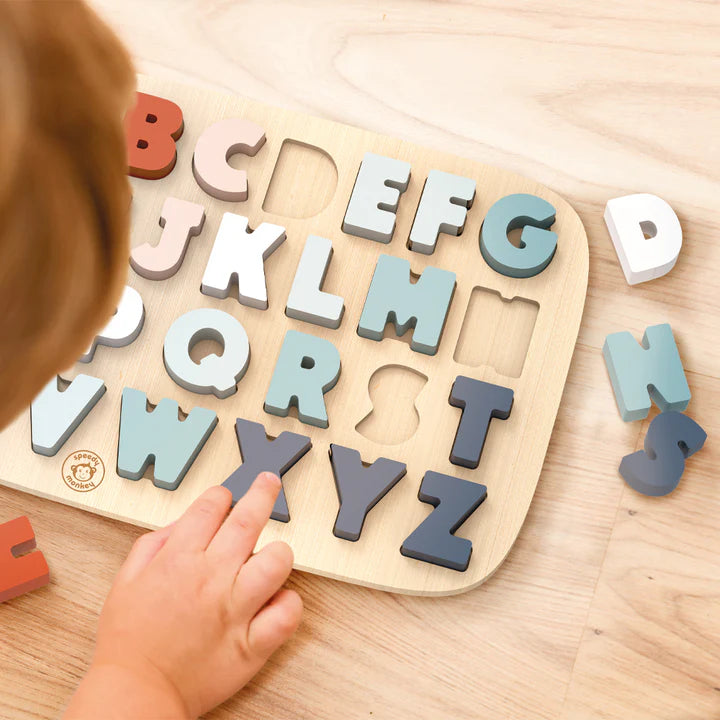 Speedy Monkey - Alphabet Puzzle - Mabel & Fox