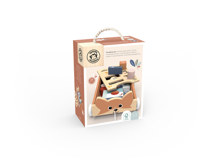 Speedy Monkey - Fox Blocks Cart