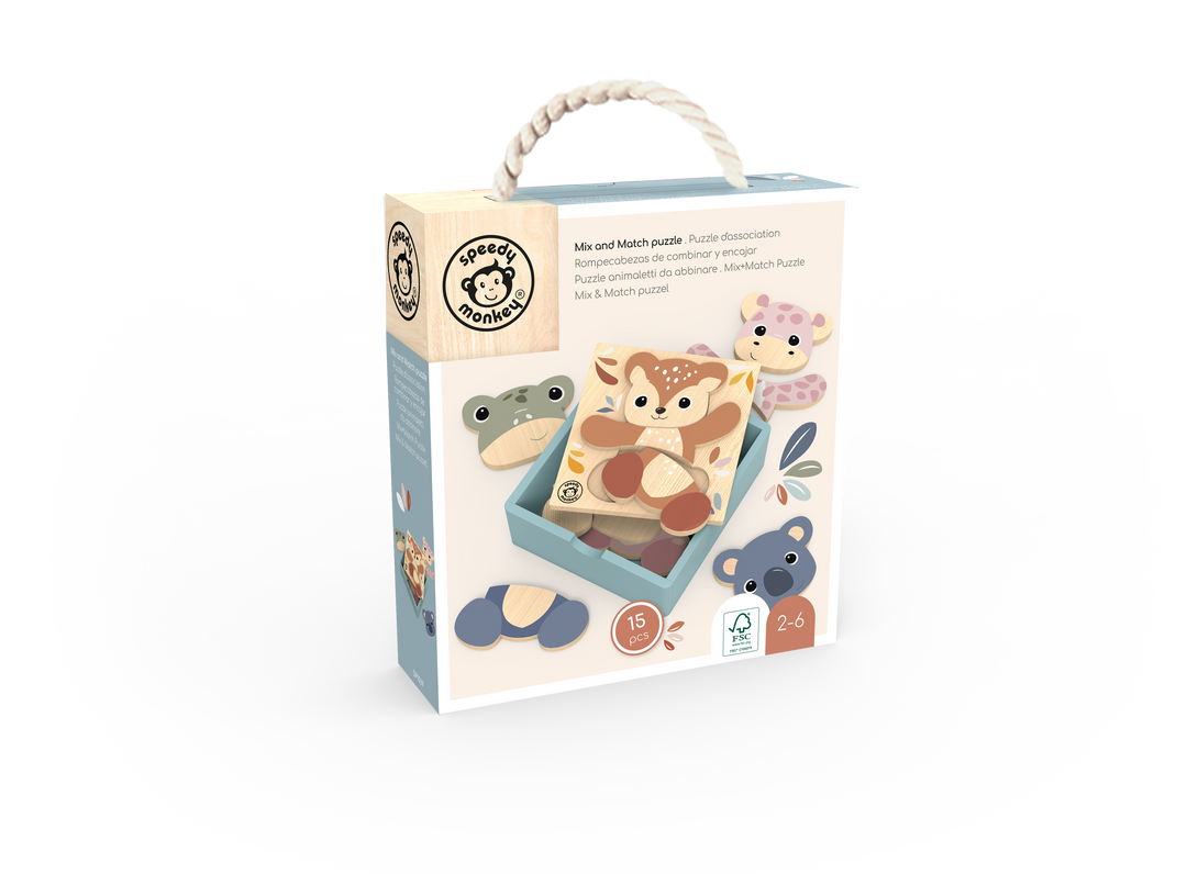 Speedy Monkey - Mix & Match Puzzle
