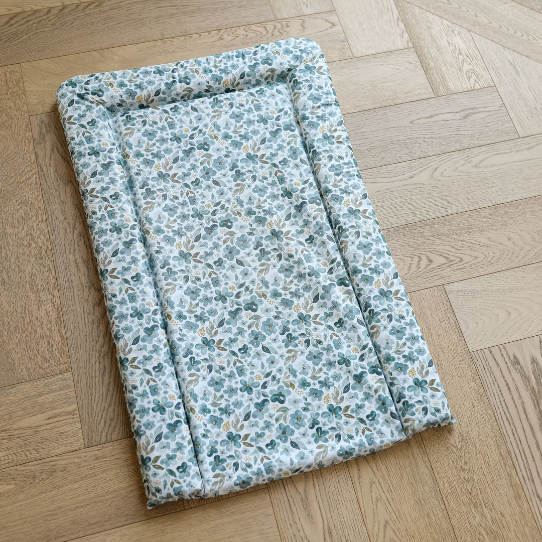 Mabel & Fox - Baby Changing Mat - Blue Blossom - Mabel & Fox