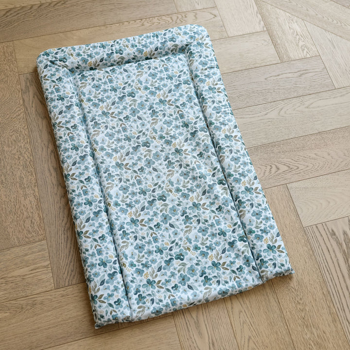 Mabel & Fox - Baby Changing Mat - Blue Blossom - Mabel & Fox